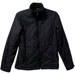 Columbia Jacket Womens S Snowmelt Valley II Black Puffer Zip Quilted High Neck